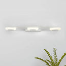 Modern white 3 light led vanity sconce wall mounted bathroom fixture