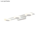 Modern white 3 light led vanity sconce wall mounted bathroom fixture