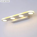 DecorBites™ Sleek Metal Vanity Wall Light - 4/6-Light White Mounted Lamp in Warm/White Light