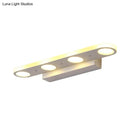 DecorBites™ Sleek Metal Vanity Wall Light - 4/6-Light White Mounted Lamp in Warm/White Light