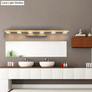 DecorBites™ Sleek Metal Vanity Wall Light - 4/6-Light White Mounted Lamp in Warm/White Light