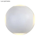 DecorBites™ Modern Metal Flush Wall Sconce: Nordic 4-Light Dome Wall Mount Lamp in Black/White