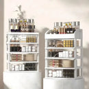 Modern white 4 tier makeup drawer organizer bedroom cosmetic storage