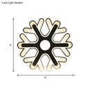 DecorBites™ Minimalistic White Acrylic LED Wall Lamp for Bedroom - Diamond Twig Flower Design