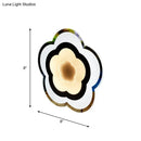 DecorBites™ Minimalistic White Acrylic LED Wall Lamp for Bedroom - Diamond Twig Flower Design