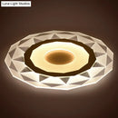 DecorBites™ Minimalistic White Acrylic LED Wall Lamp for Bedroom - Diamond Twig Flower Design
