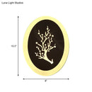 DecorBites™ Minimalistic White Acrylic LED Wall Lamp for Bedroom - Diamond Twig Flower Design