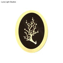 DecorBites™ Minimalistic White Acrylic LED Wall Lamp for Bedroom - Diamond Twig Flower Design