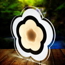 DecorBites™ Minimalistic White Acrylic LED Wall Lamp for Bedroom - Diamond Twig Flower Design