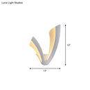 DecorBites™ Minimalistic White Acrylic LED Wall Lamp for Bedroom - Diamond Twig Flower Design