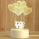 Modern white acrylic night lamp – bedroom led decor