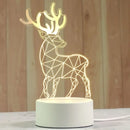 Modern white acrylic night lamp – bedroom led decor