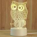 Modern white acrylic night lamp – bedroom led decor
