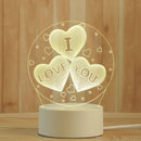 Modern white acrylic night lamp – bedroom led decor
