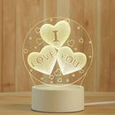 Modern white acrylic night lamp – bedroom led decor