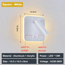 Modern white adjustable 10w wall light sconce – bedroom reading lamp