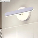 Modern white adjustable led wall sconce bedroom simple style metal