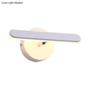 Modern white adjustable led wall sconce bedroom simple style metal