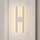 Modern white alphabet wall lamp – bedroom led sconce 110v-120v