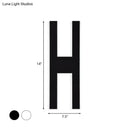 Modern white alphabet wall lamp – bedroom led sconce 110v-120v