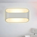 Modern white aluminum led wall sconce bathroom light