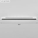 Modern white and black acrylic bar wall lamp corridor light 110v 240v