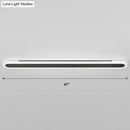 Modern white and black acrylic bar wall lamp corridor light 110v 240v