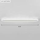 Modern white and black acrylic bar wall lamp corridor light 110v 240v