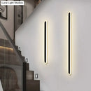Modern white and black acrylic bar wall lamp corridor light 110v 240v