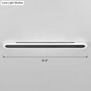 Modern white and black acrylic bar wall lamp corridor light 110v 240v