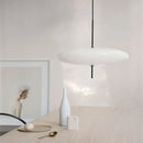Modern white and black acrylic pendant light kitchen decor