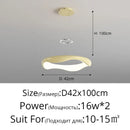 Modern white and black chrome pendant lamp for dining room