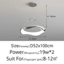 Modern white and black chrome pendant lamp for dining room