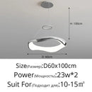 Modern white and black chrome pendant lamp for dining room