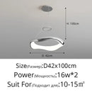 Modern white and black chrome pendant lamp for dining room