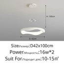 Modern white and black chrome pendant lamp for dining room