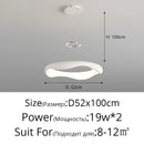 Modern white and black chrome pendant lamp for dining room