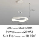 Modern white and black chrome pendant lamp for dining room