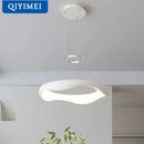 Modern white and black chrome pendant lamp for dining room