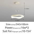 Modern white and black chrome pendant lamp for dining room