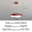 Modern white and black chrome pendant lamp for dining room