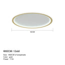 Modern white and black dimmable led ceiling light for living room
