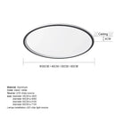 Modern white and black dimmable led ceiling light for living room