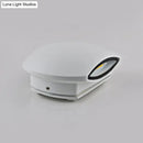 Modern white and black oval led wall lamp corridor direct wired