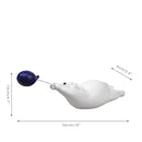 Modern white and blue flying bear balloon living room figurine