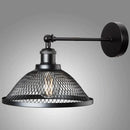 Modern white and brass iron net wall lamp bedroom mesh sconce