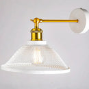 Modern white and brass iron net wall lamp bedroom mesh sconce