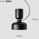 Modern white and copper ceramic pendant light dining room