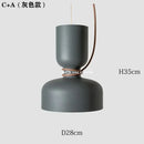 Modern white and copper ceramic pendant light dining room