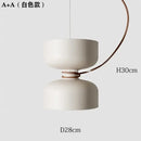 Modern white and copper ceramic pendant light dining room